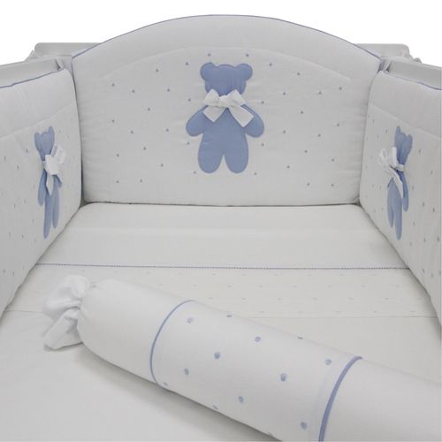 Protetor de Berço Urso Bimbi - AZUL