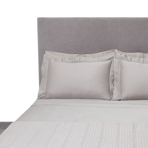Jogo de Cama Casal Bambu com  Bordado Ajour - AREIA