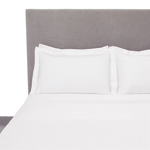 Jogo de Cama Casal 400 Fios Egípcio Com Entremeio - BRANCO