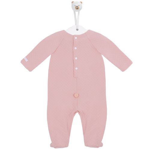 Macacão de Bebê Feminino Longo em Matelasse Coelhinho - ROSE