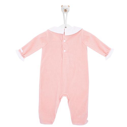 Macacão de Bebê Longo Com Gola Bordada Abelha - ROSE