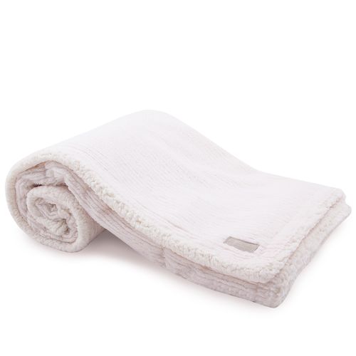 Cobertor Bebê Treccia Double Sherpa - OFF WHITE