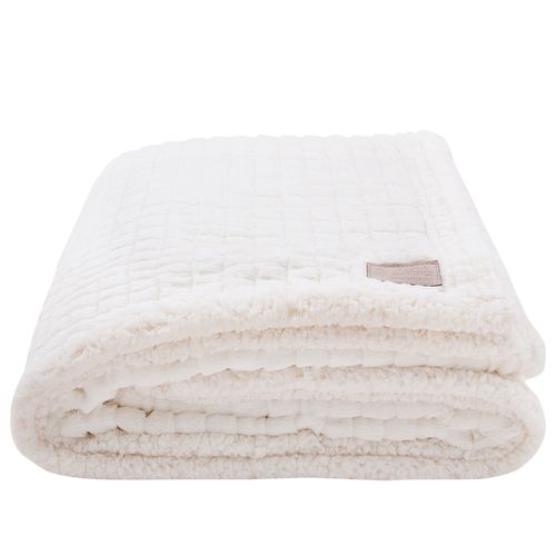 Cobertor Bebê Piazza Double Sherpa - OFF WHITE