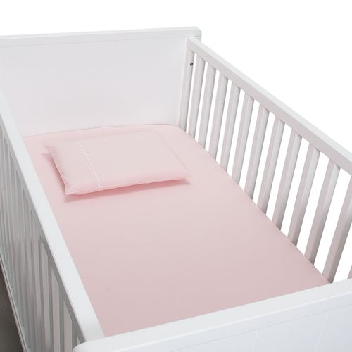 Lençol de Berço Flanela Liscio - ROSA BEBE
