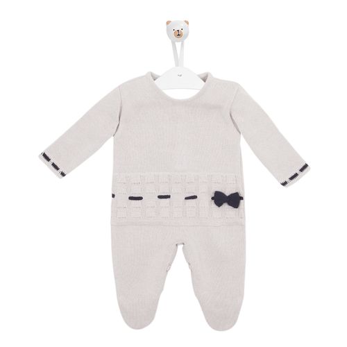 Conjunto de Saída de Maternidade com Laço - CINZA