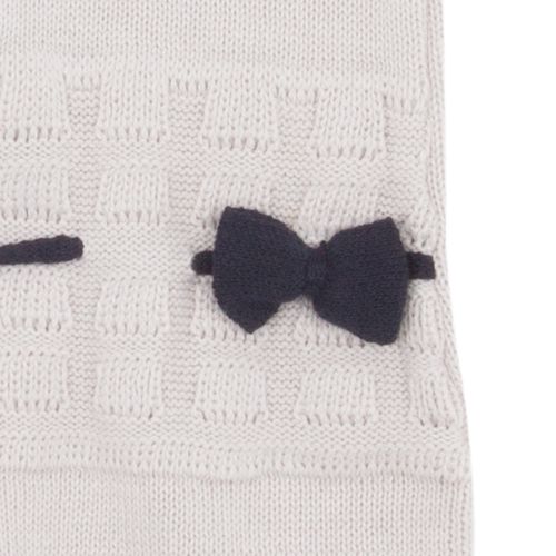 Conjunto de Saída de Maternidade com Laço - CINZA