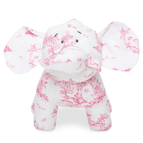 Pelúcia Elefante Elé Toile de Jouy - Tamanho M - ROSA