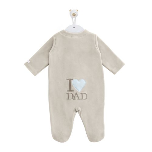 Macacão de Bebê Longo de Microsoft I love Dad - CINZA