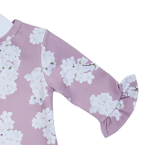 Camiseta de Bebê Feminino Com Estampa Orquídea - ROSE