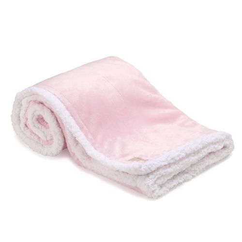 Cobertor de Bebê Pulito Double Sherpa - ROSA BEBE