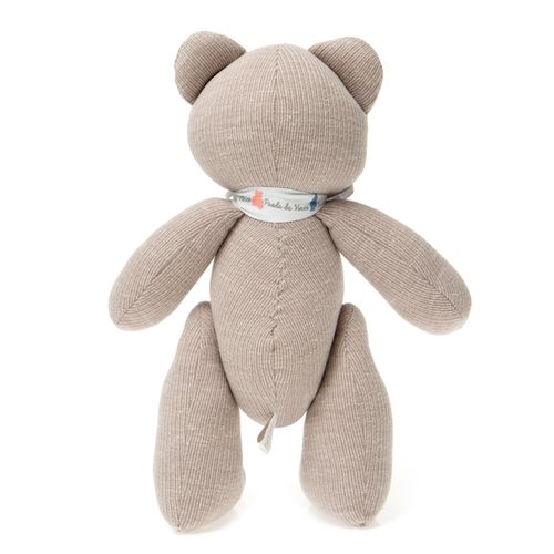 Pelúcia Unissex Urso Bimbi Tricot - Tamanho M - CINZA