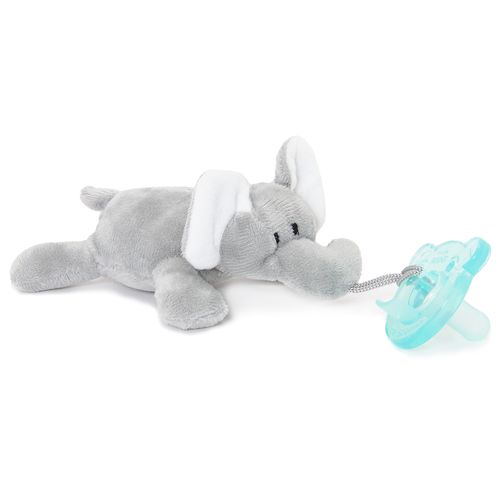 Prendedor de Chupeta Unissex Elefante - CINZA