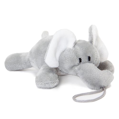Prendedor de Chupeta Unissex Elefante - CINZA
