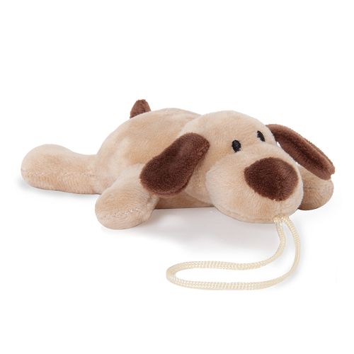 Prendedor de Chupeta Bebê Cachorro - BEGE