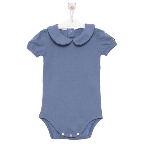 Camiseta Body Manga Princesa - AZUL