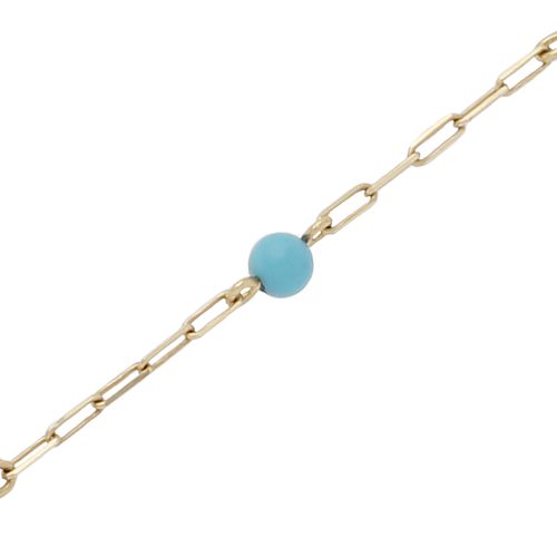 Pulseira de Bebê Com Bolinha - TURQUESA