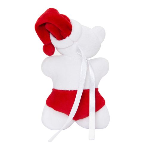 Mini Urso Bimbi Natalino - BCO/VRM