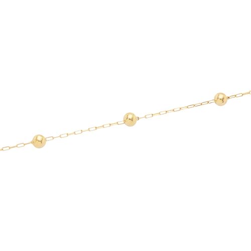 Pulseira de Bebê Ouro Bolinha - UNICO