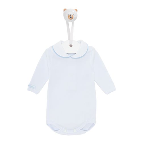 Body de Bebê Manga Longa com Vivo - AZUL BB
