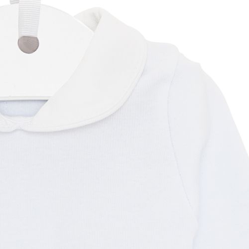 Body de Bebê Manga Longa com Vivo - BRANCO