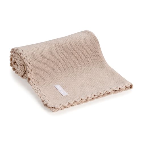 Manta para Saída de Maternidade Tricot - KAKI
