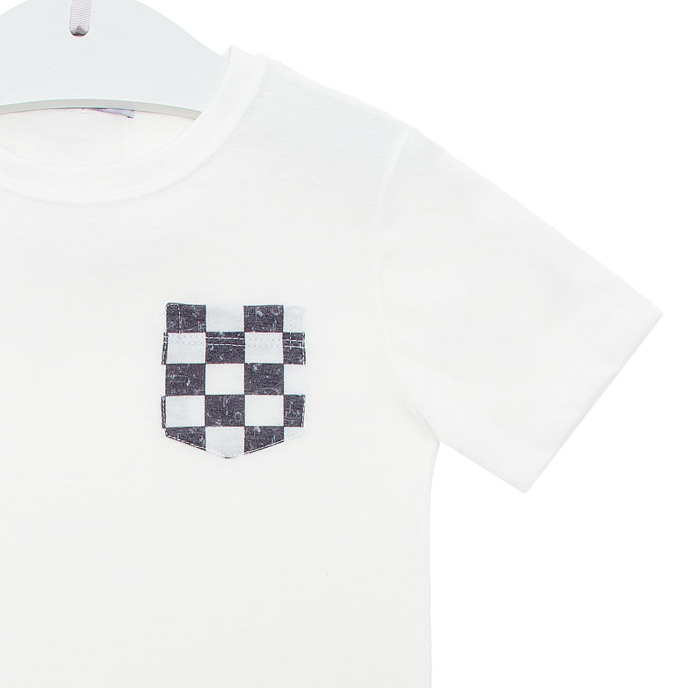 Camisa padrão xadrez com bolso - CAM0834VERDE