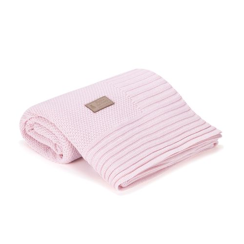 Manta de Bebê Ponto Arroz - ROSA PASTEL