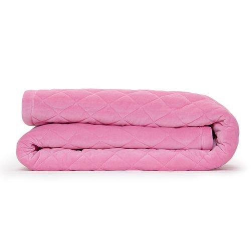 Colcha de Solteiro Matelassê 400 Fios - ROSA CHICLETE