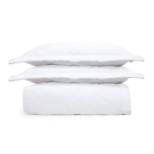 Colcha de Casal Matelassê 300 Fios Treccia - BRANCO