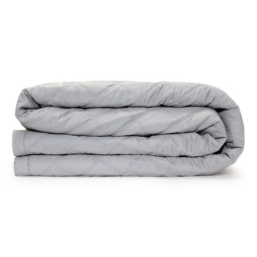 Colcha de Casal Matelassê 300 Fios Treccia - PRATA