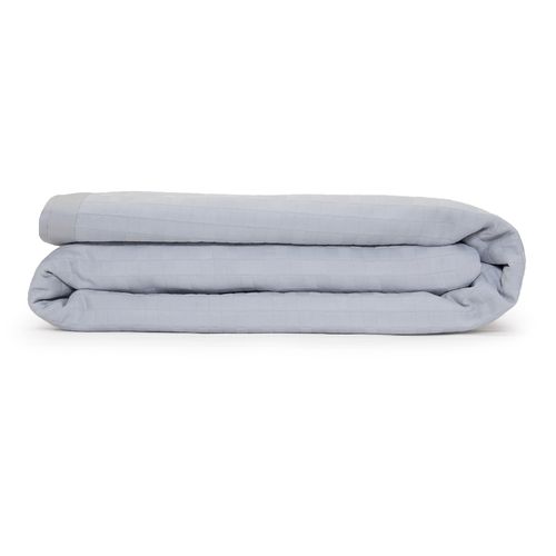 Colcha de Casal 300 Fios Quadrettato - CINZA