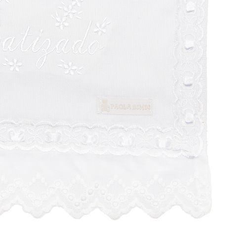 Toalha Meu Batizado - BRANCO