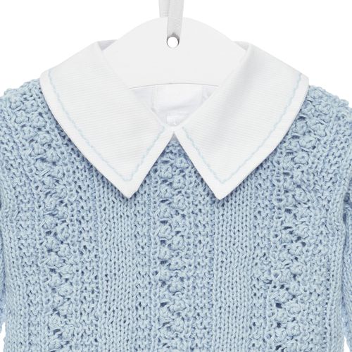 Saída de Maternidade Masculina Completa Tricot Adorabile - AZUL