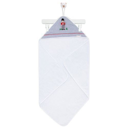 Toalha de Banho Com Capuz Soldadinho - BRANCO/BRANCO