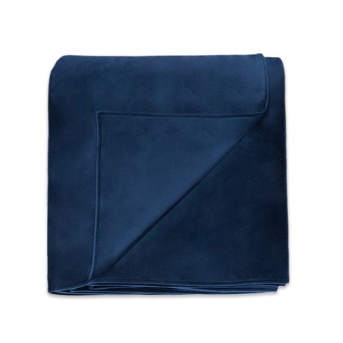 Colcha Solt Veludo Liso - AZUL MARINHO