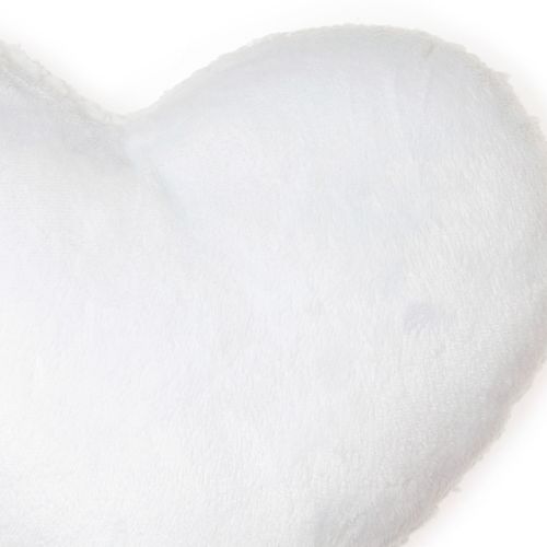 Almofada Coração Double Sherpa - BRANCO