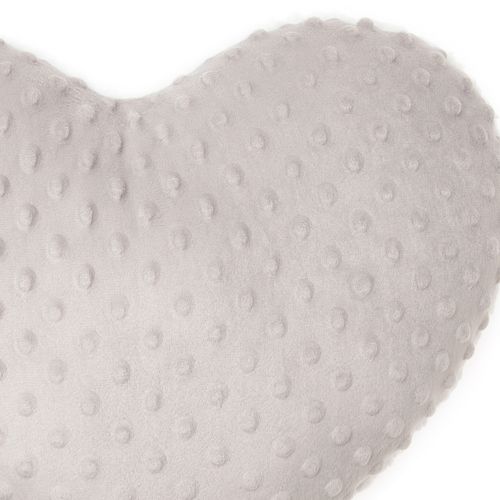 Almofada Coração Double Sherpa - CINZA