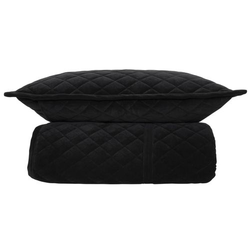 Colcha de Solteiro Matelassê 400 Fios - PRETO