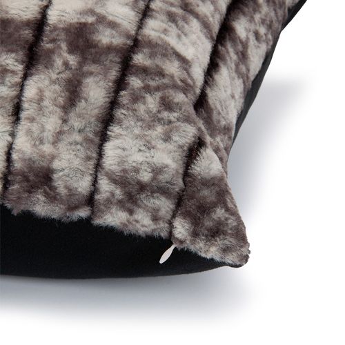 Almofada Decorativa de Pelo - CINZA CHUMBO