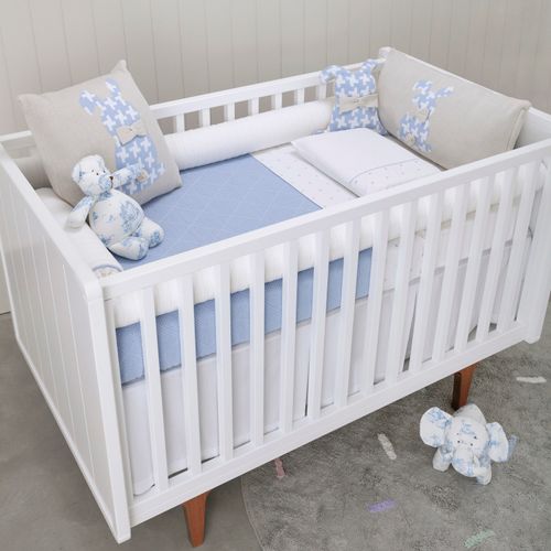 Almofada Unissex Coelho Pied-de-Coq - AZUL BB