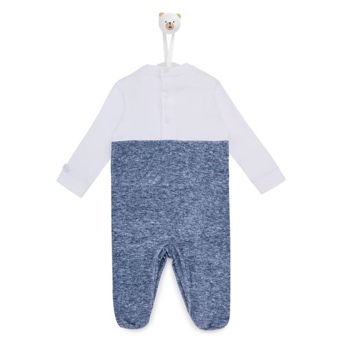 Macacão de Bebê Suspensório Bunny - AZUL