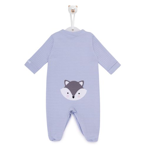 Macacão de Bebê Raposa - AZUL
