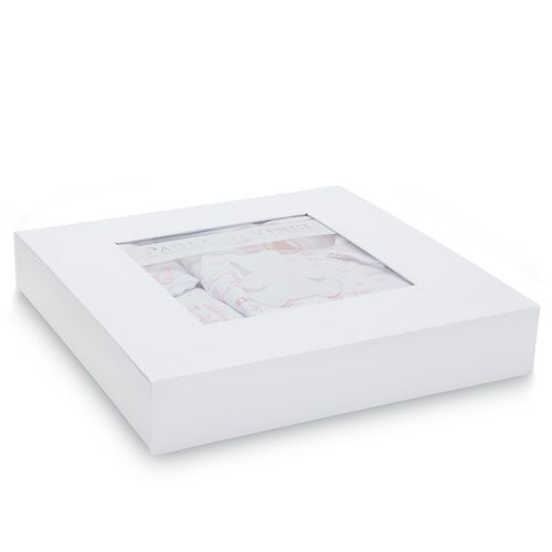 Caixa Presente Com Estampa Toile de Jouy - ROSA