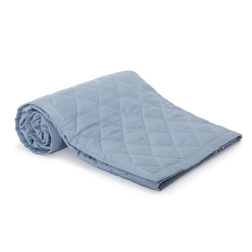 Colcha para Berço Matelassê de Cetim - AZUL JEANS