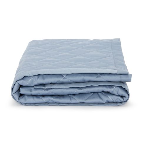 Colcha para Berço Matelassê de Cetim - AZUL JEANS