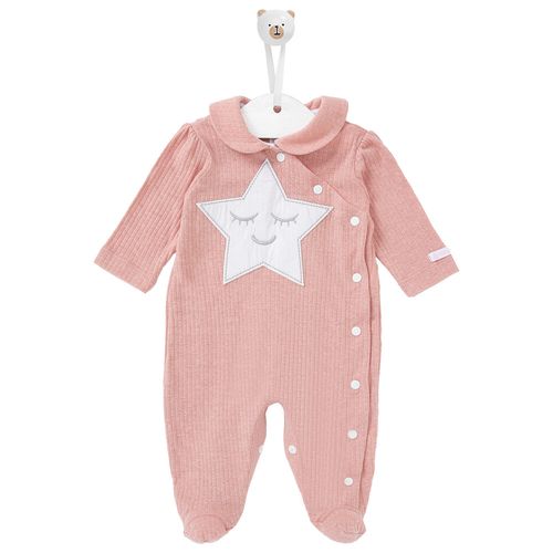 Macacão de Bebê Bordado Estrela - ROSE