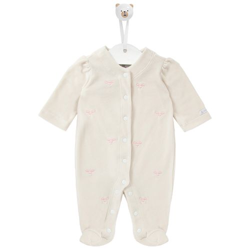 Macacão Longo de Bebê Feminino Abelhas - CRU