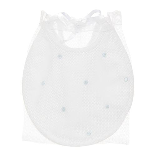 Conjunto de Babador Bebê Masculino Bordado Poás - 2 Unidades - AZUL