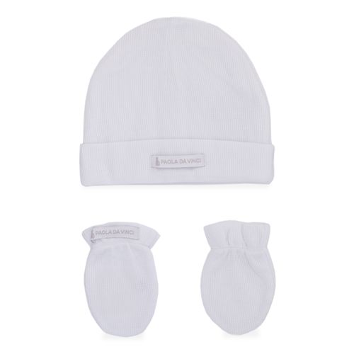 Conjunto Touca e Luvas - BRANCO