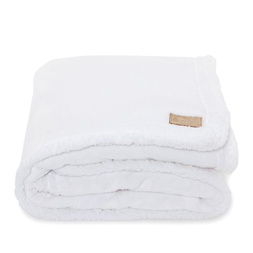 Cobertor de Bebê Pulito Double Sherpa - BRANCO
